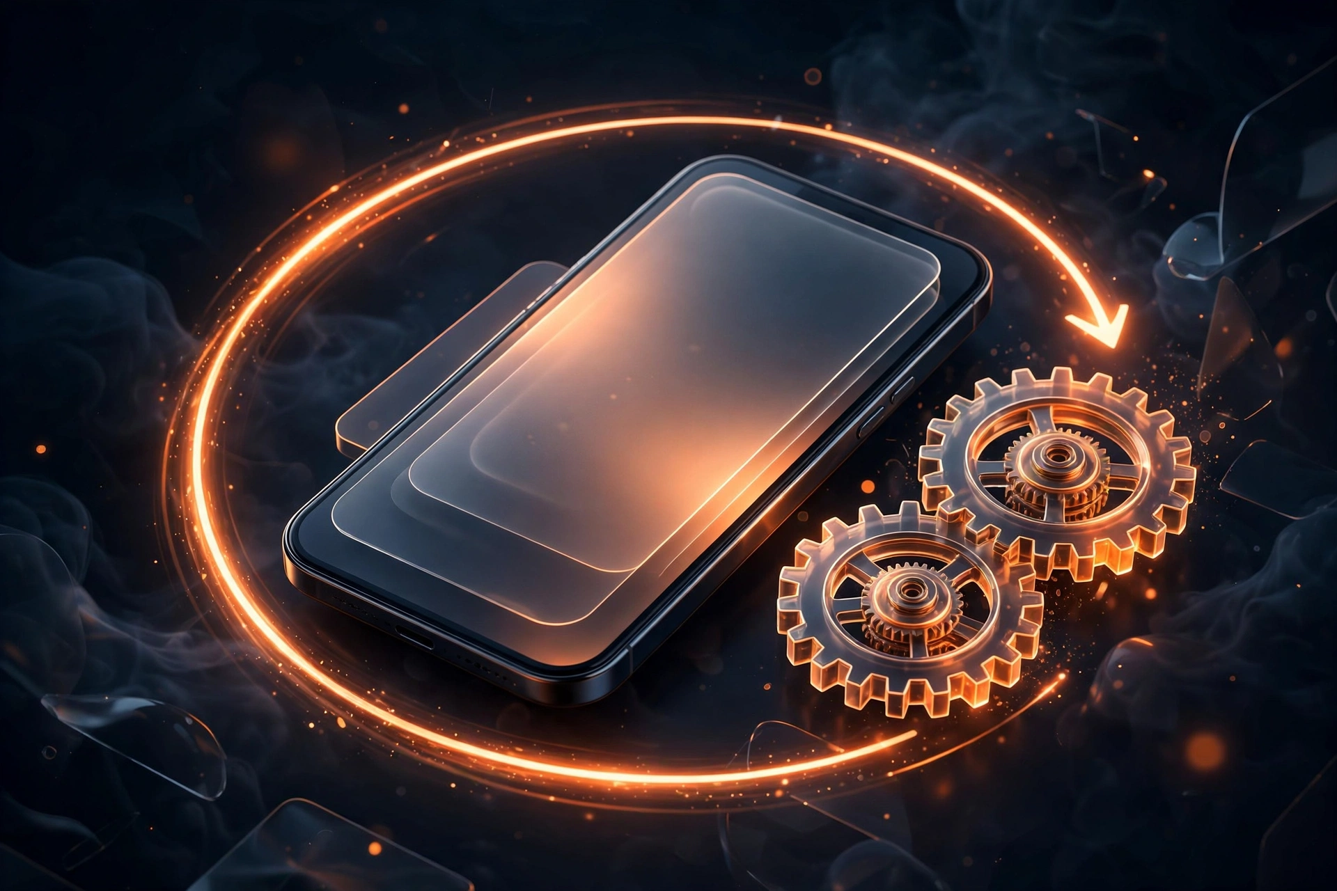 App maintenance cost from OS updates — smartphone with system update cycle