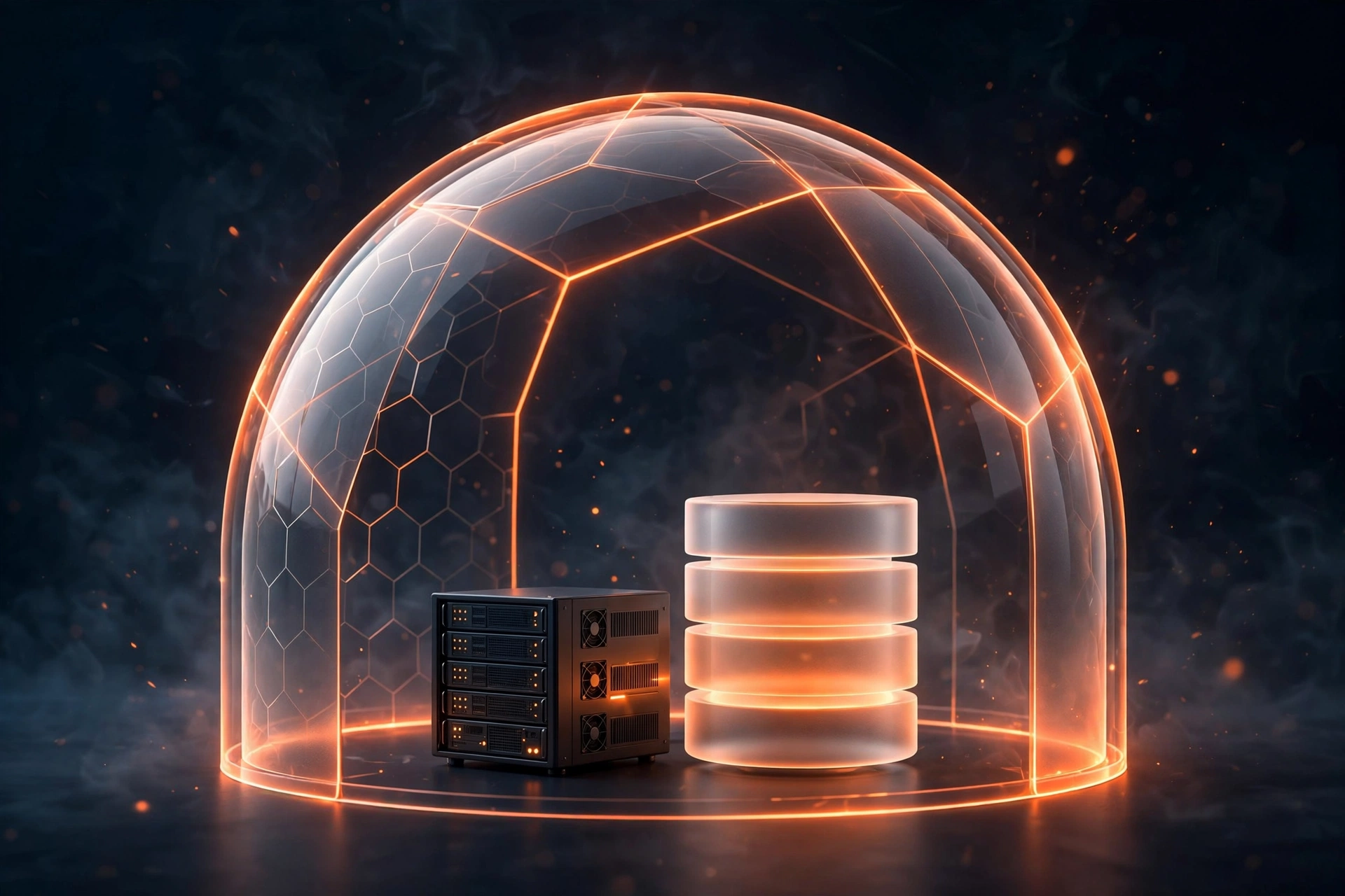 Essential WordPress plugins for backups illustrated as a glowing shield protecting website data