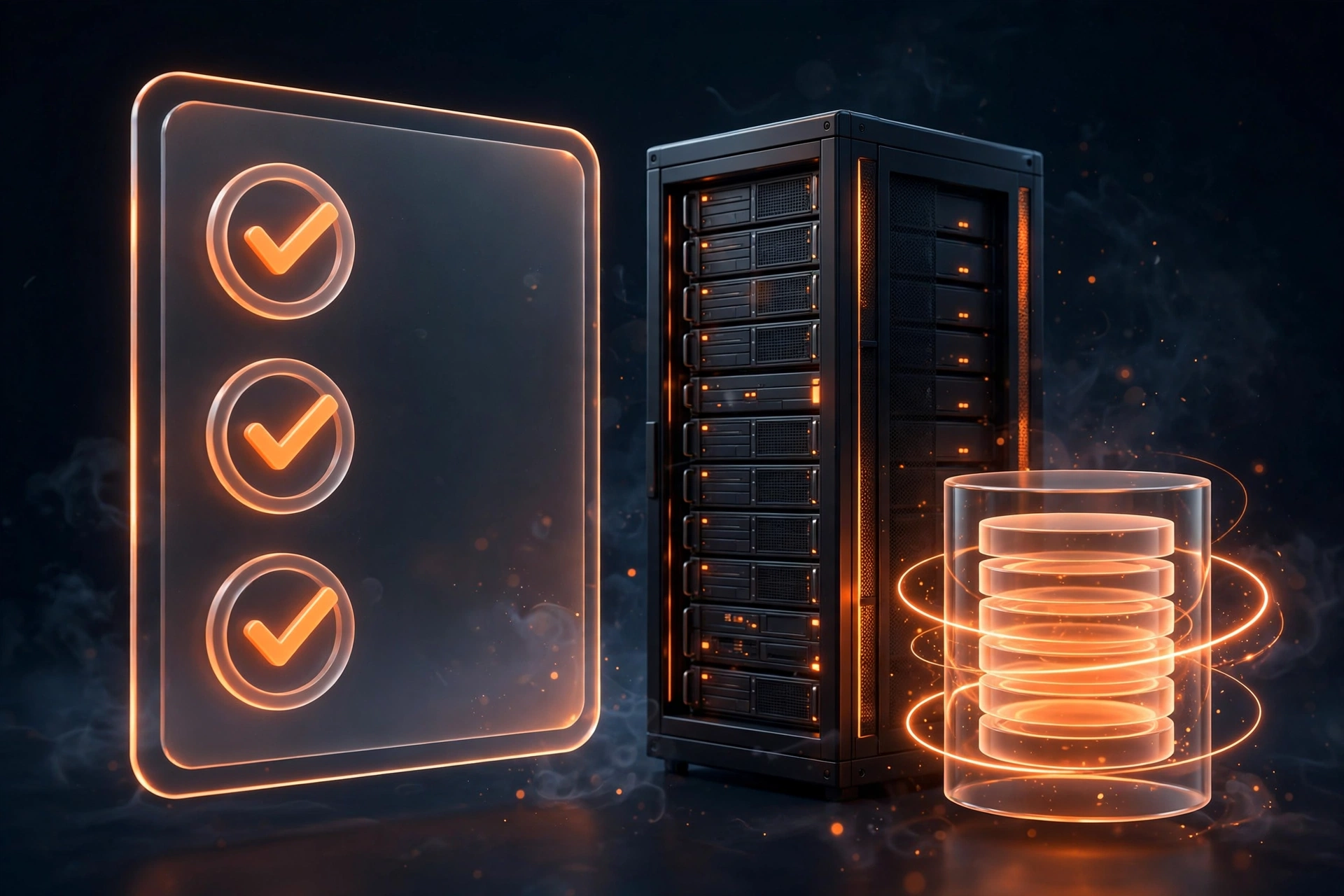 Complete WordPress backup checklist showing database, files, themes, plugins, and uploads