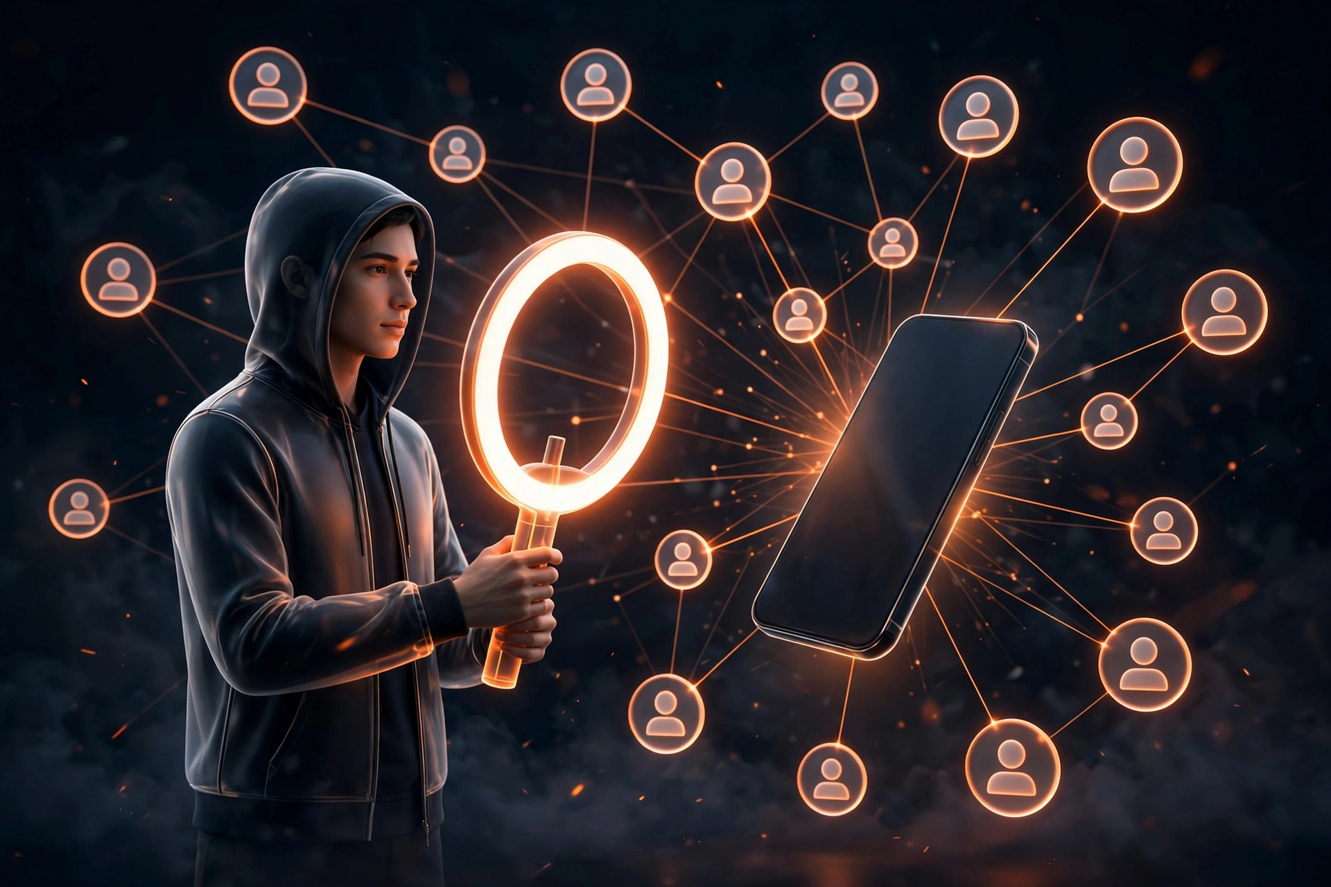 Influencer marketing to market an app: creator promoting a mobile app to followers