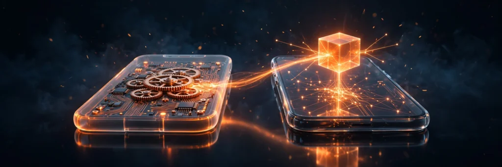native vs hybrid apps — feature illustration