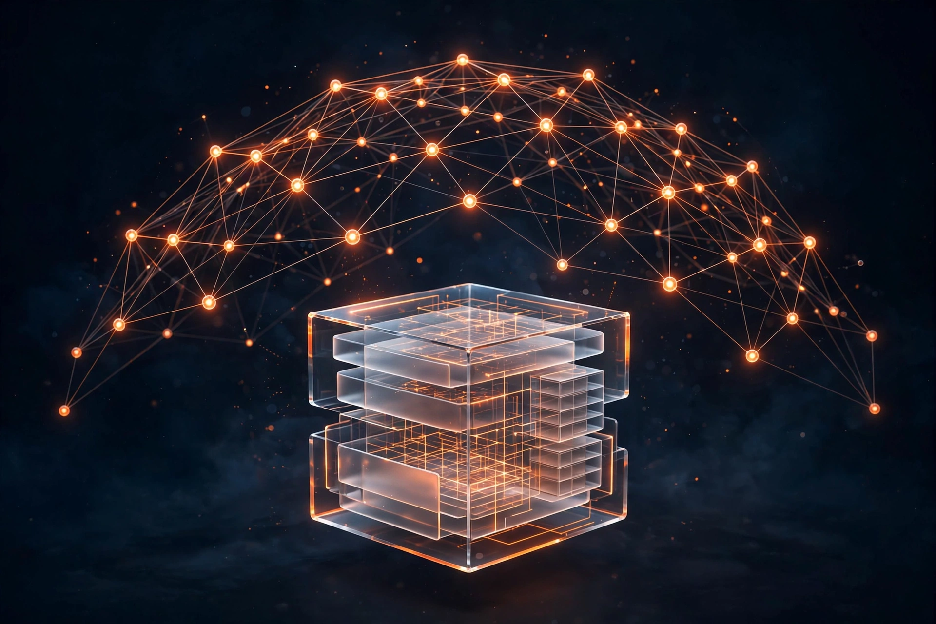 Technical SEO audit structured data network illustration